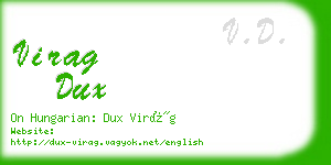 virag dux business card